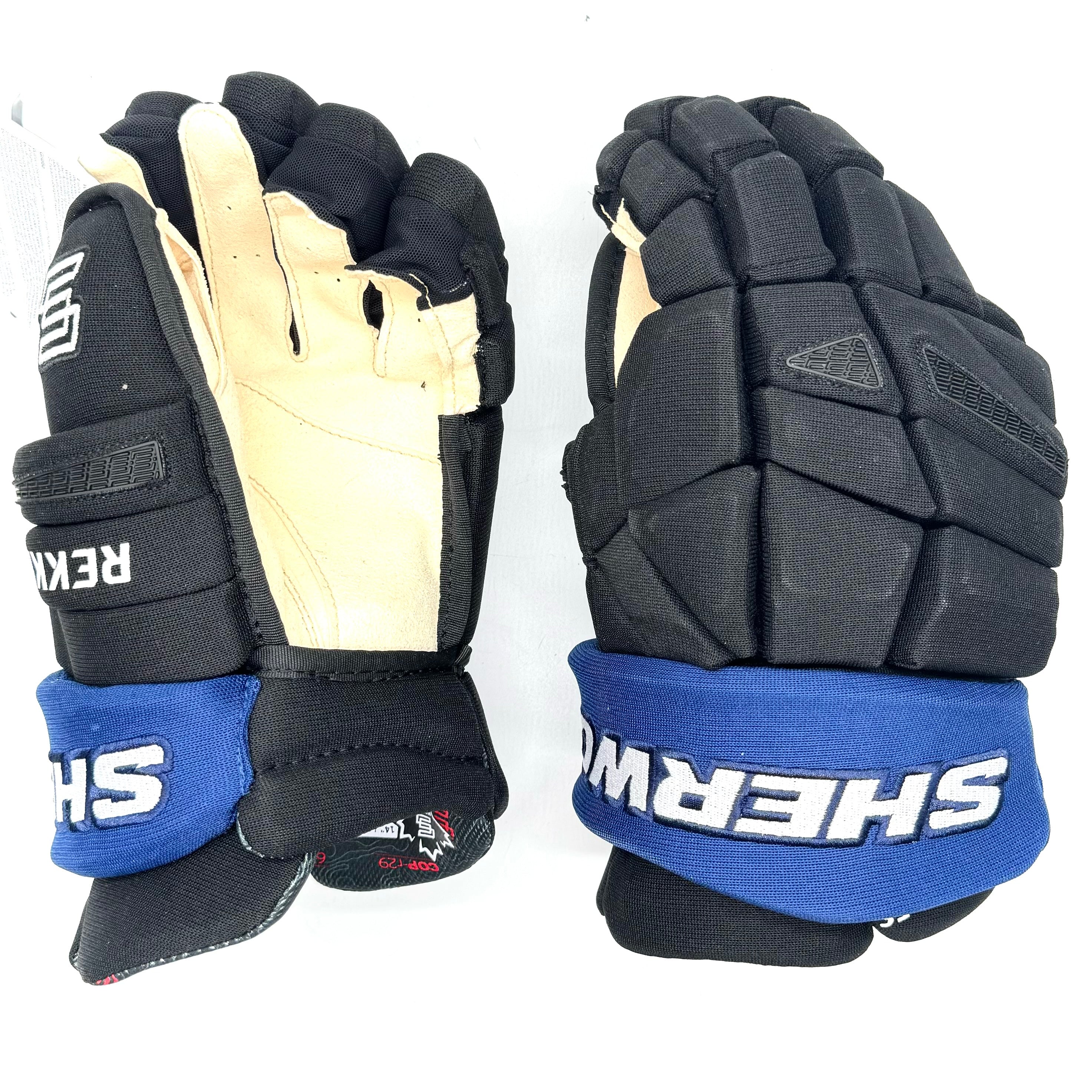 Gant Sherwood Rekker Legend Pro – NHL Pro Stock – Paume Pro – Maple Leafs de Toronto (noir/bleu)